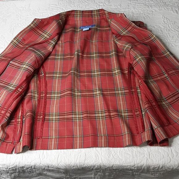 Evan Picone Ladies Pink Flannel Shirt - Picture 6 of 7